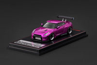 (PRE-ORDER) Nissan Pandem R35 GT-R Pink Metallic Ignition Model 1/64 IG4278