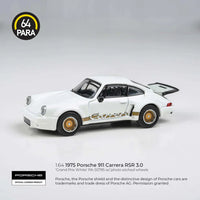 1974 Porsche 911 Carrera RSR 3.0 Grand Prix White Para64 1:64 scale