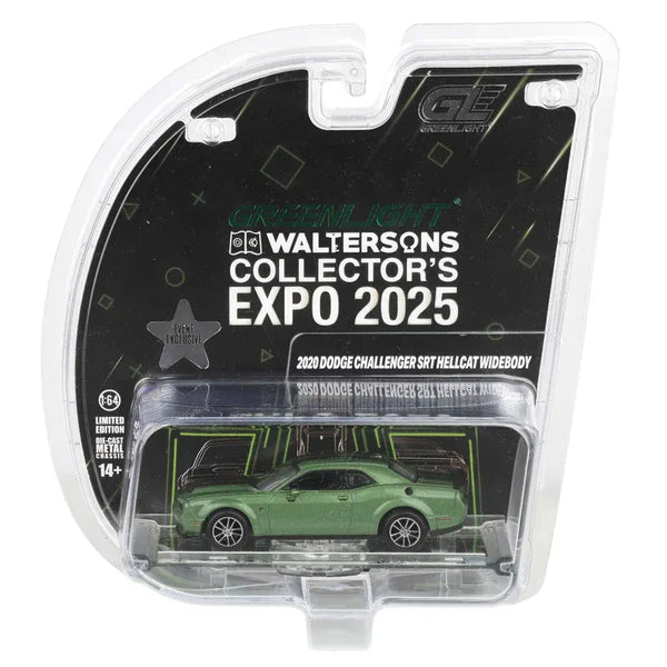 2020 Challenger SRT Demon 170 - F8 Green with Indiana Stripe Greenlight Waltersons Product Expo Exclusive Greenlight 1:64 51684-C