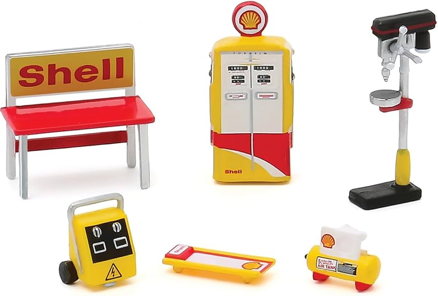 Shell Oil Auto Body Shop - Shop Tool Accessories Series 3 for diorama 16060-C
