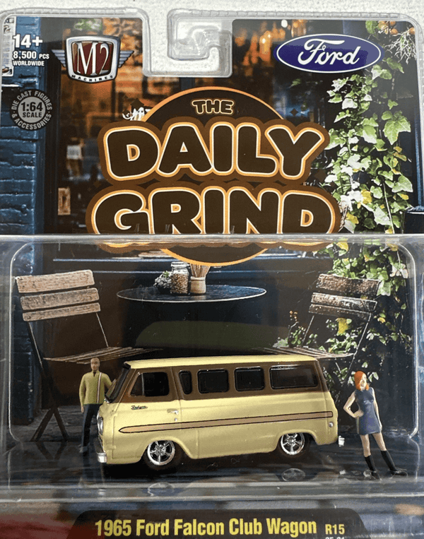 1965 Ford Falcon Club Wagon M2 with Minifigures Machines 1:64 Diorama