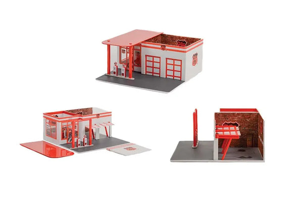 Vintage Gas Station Phillips 66 Mechanic's Corner Series 9 Diorama Greenlight 57092