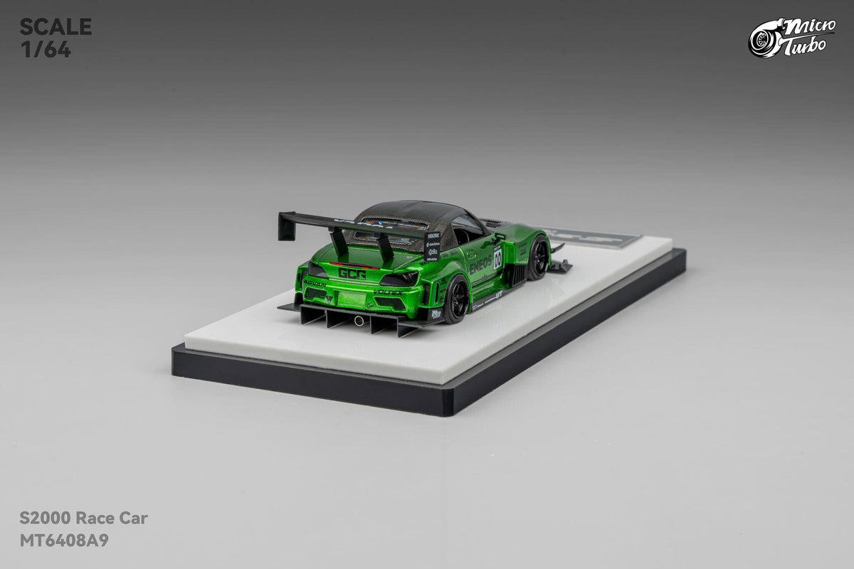 Custom Honda S2000 Metallic Green Micro Turbo 1/64 scale MT6408A9