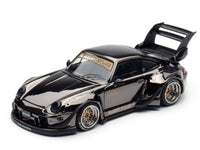 Chrome Metallic Black Porsche Rauh-Welt Begriff RWB 993 Black Ignition Model 1/64 scale IG3870 CHASE
