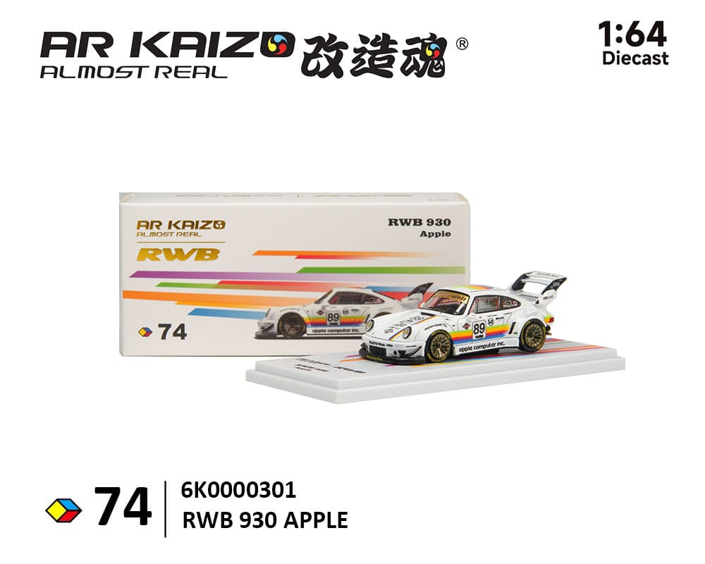 (PRE-ORDER) Porsche RWB 930 Apple AR Kaizo Almost Real 1/64 6K0000301
