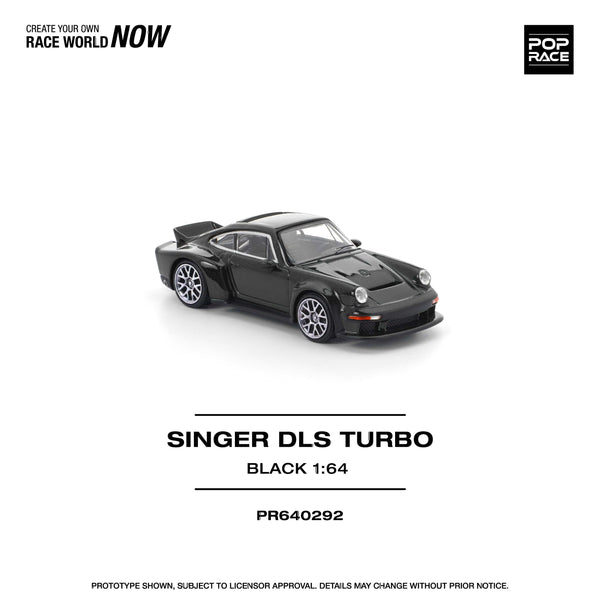 Porsche Singer DLS Turbo Road Black 1/64 scale Pop Race