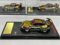 Chase Chrome Porsche RWB 993 Rauh-Welt Begriff  Matte Green Ignition Model 1/64 scale (Copy) IG3873 CHASE