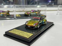 Chase Chrome Porsche RWB 993 Rauh-Welt Begriff  Matte Green Ignition Model 1/64 scale (Copy) IG3873 CHASE