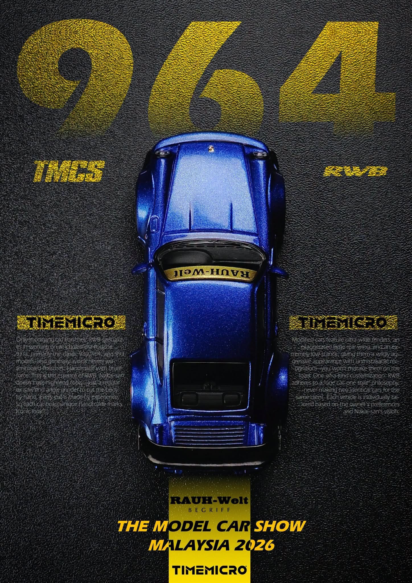Porsche 911 964 RWB TMCS 2026 Exclusive Numbered Limited to 999