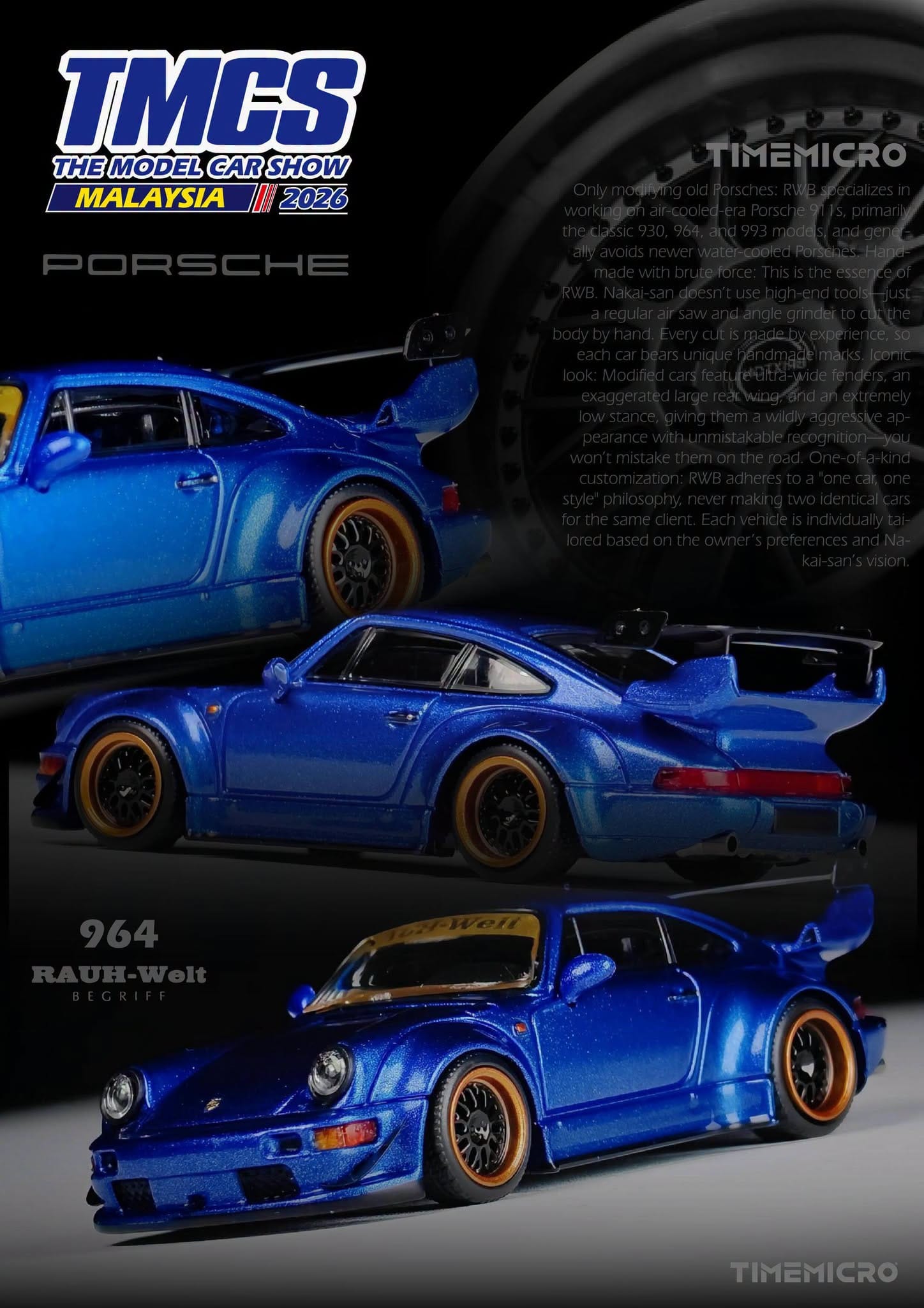 Porsche 911 964 RWB TMCS 2026 Exclusive Numbered Limited to 999