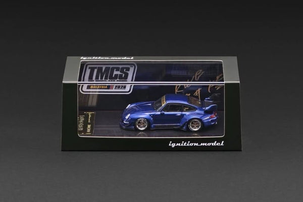 Porsche 911 993 RWB Blue Metallic Ignition Model TMCS Limited Edition Numbered 1/64 scale