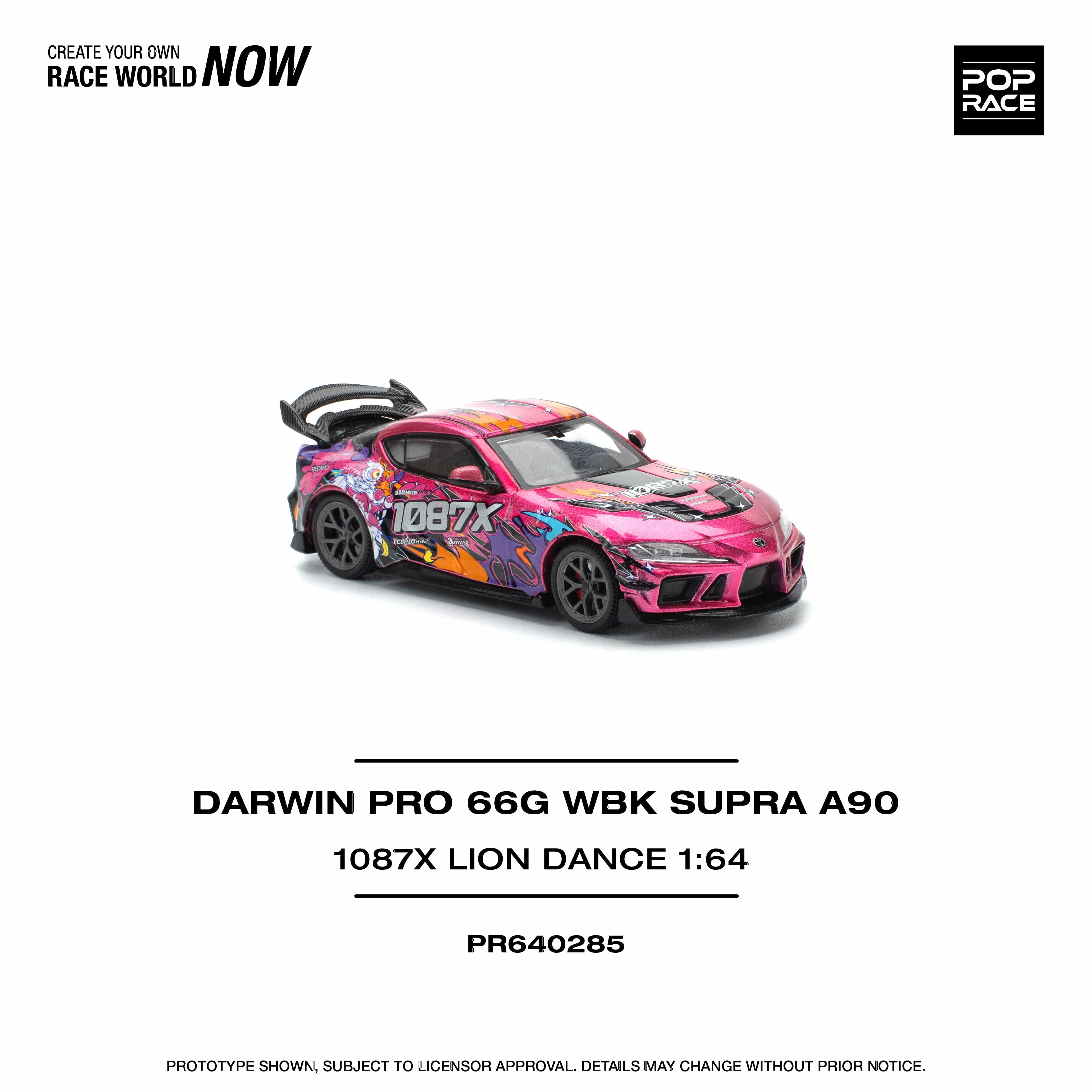 Toyota Supra Darwin Pro 66G WBK 1087 Lion Dance 1/64 scale Pop