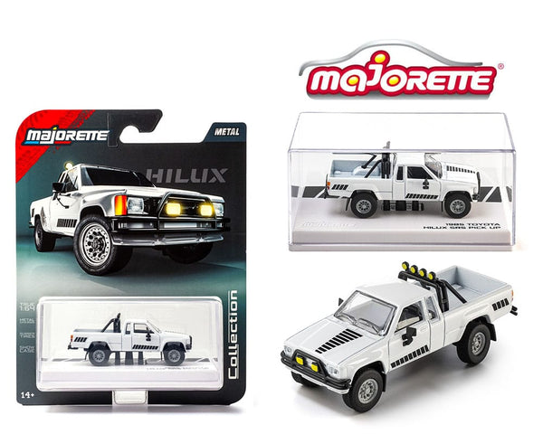 1985 Toyota Hilux SR5 4×4 White Solid Pack Majorette 1:64 Collector Series Wave 4 2026