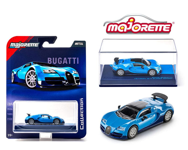2005 Bugatti Veyron Blue Solid Majorette 1:64 Collector Series Wave 4 2026