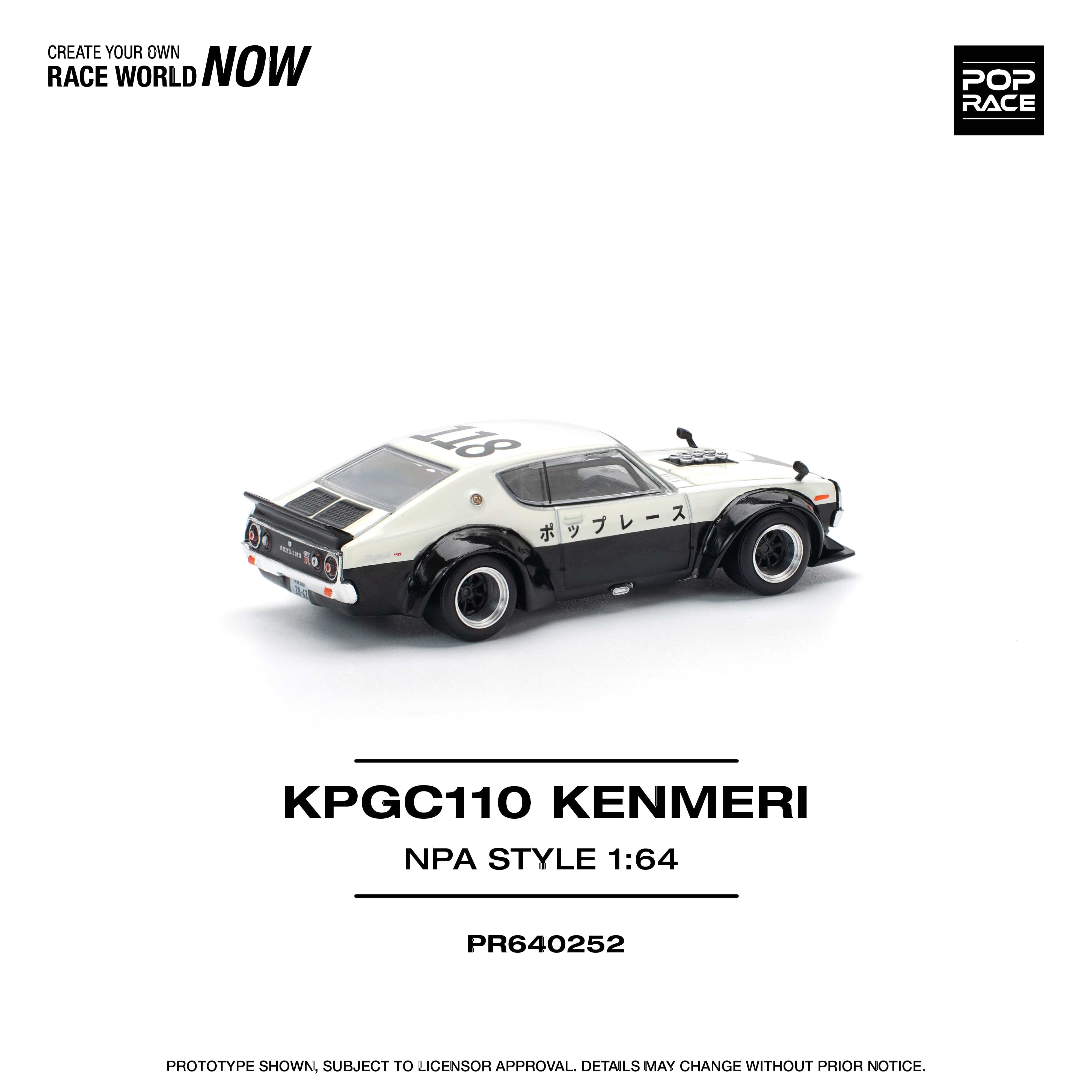 Skyline GT-R V8 Drift Kenmeri NPA Style Pop Race 1/64 scale – Hanz