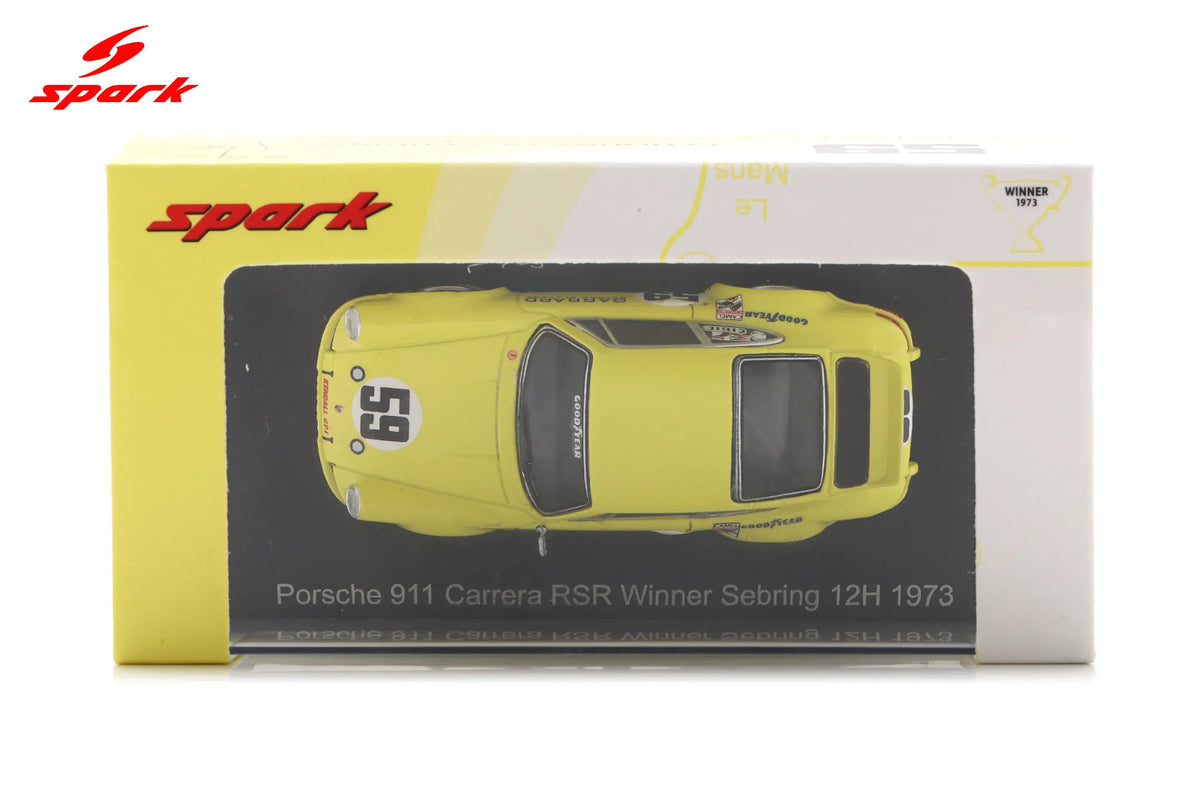 (PRE-ORDER) Porsche Carrera RSR No. 59 Sebring 12H 1973 Winner Spark 1/64 64SE73