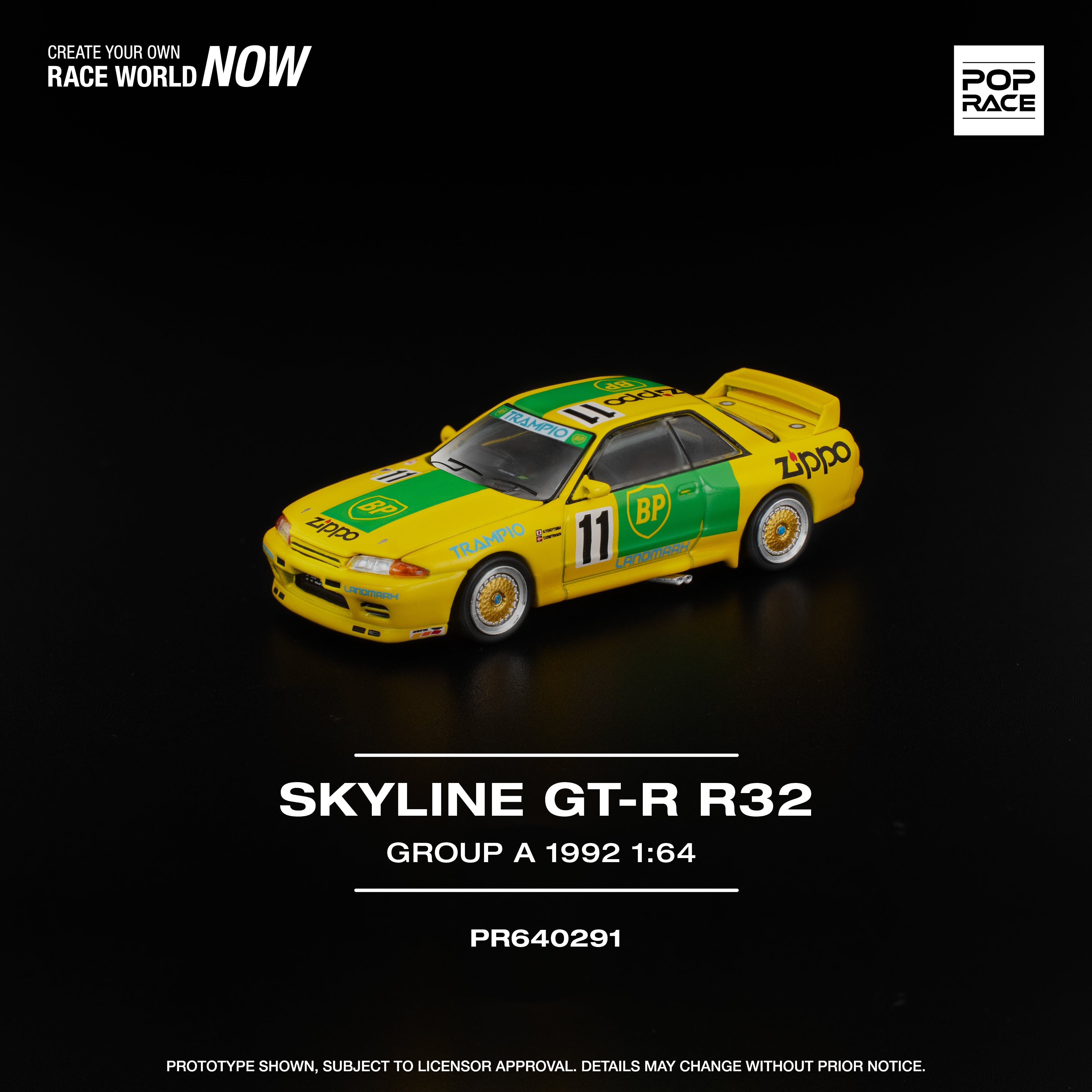 Pre-order) Nissan Skyline GTR R-32 Group A 1992 Pop Race 1/64