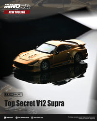 Toyota Supra V12 Top Secret Gold Inno64 1/64 scale