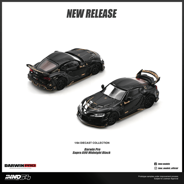 オールブラックス メモラビリア 記念品 Decade of Dominance Toyota Supra A90 Darwin Pro Gloss Black | Inno64 1:64 | Pre-order