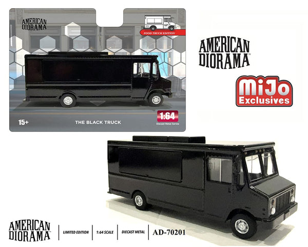American Diorama 1:64 Food Truck Black Limited Edition MiJo Exclusives