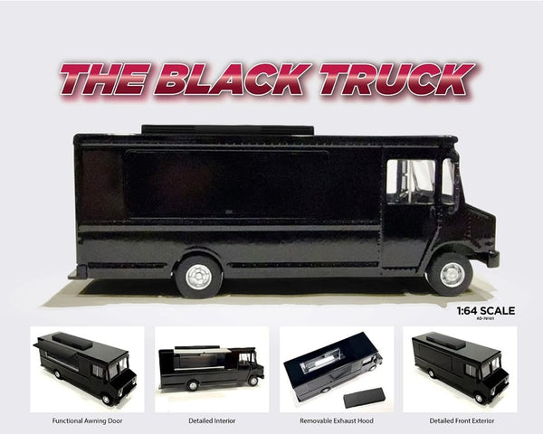 American Diorama 1:64 Food Truck Black Limited Edition MiJo Exclusives