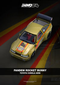 Toyota PANDEM Rocket Bunny AE86 Levin Gold - INNO64