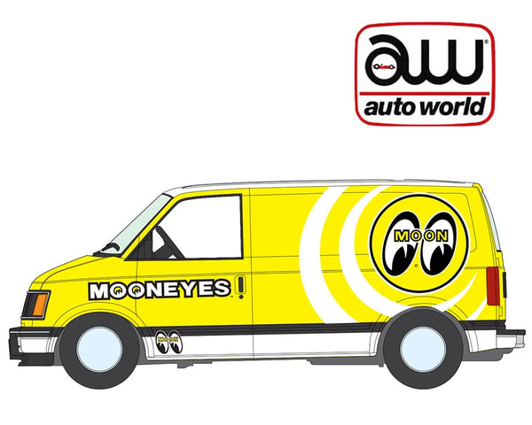 1990 GMC Safari Cargo Van Mooneyes Yellow Auto World 1:64 2026 Premium Release 5A
