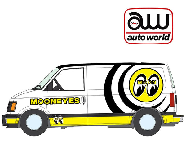 1990 GMC Safari Cargo Van Mooneyes White Auto World 1:64 2026 Premium Release 5B