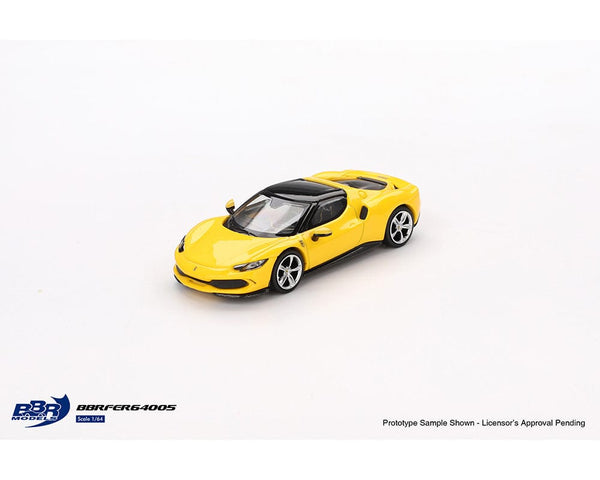 BBR Models 1:64 Ferrari 296 GTB Giallo Modena Yellow Limited Edition