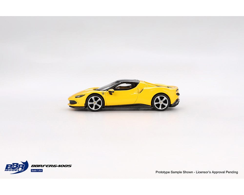 BBR Models 1:64 Ferrari 296 GTB Giallo Modena Yellow Limited