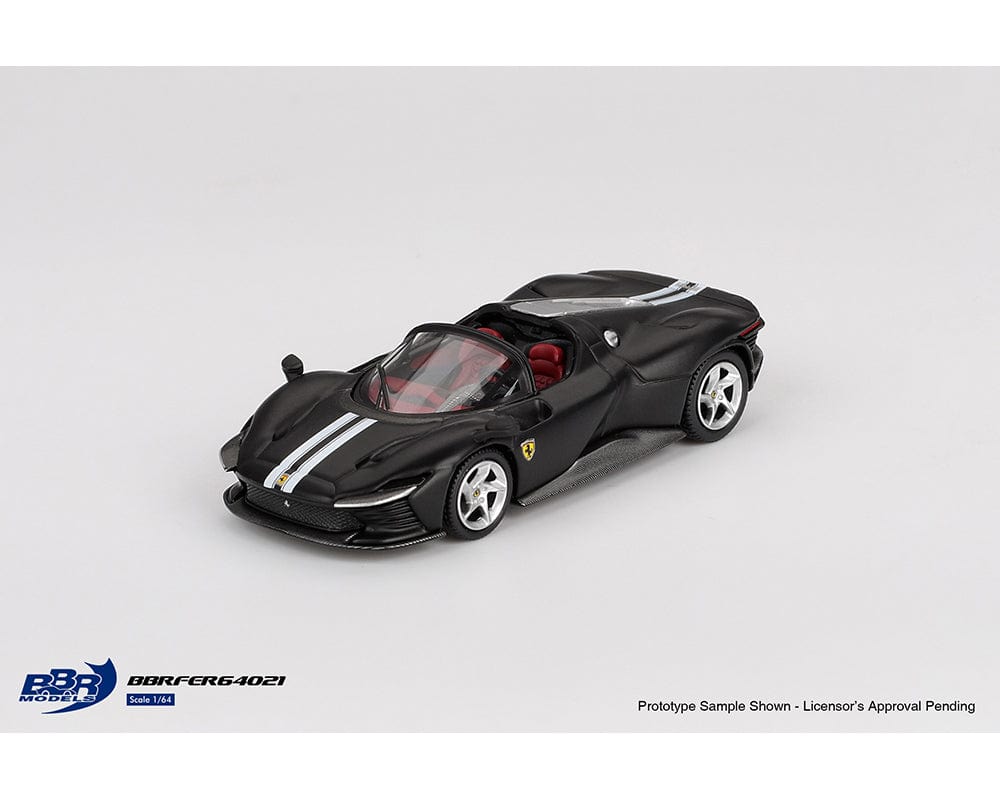 BBR Models 1:64 Ferrari Daytona SP3 Matt Black Limited Edition