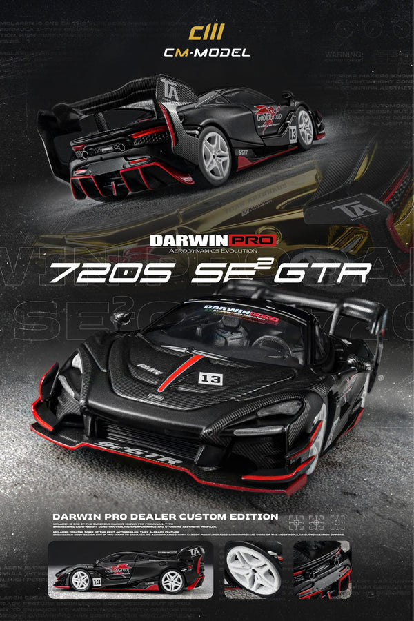 DarwinPro 720SeGTR Matt Black | CM Model 1:64 | Pre-order CM64-720SeGTR-02