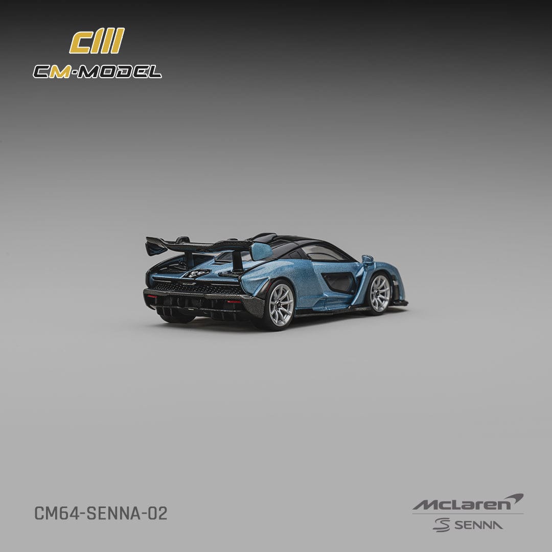 (PRE-ORDER) McLaren Senna Ice Blue CM Model 1/64 CM64-Senna-02