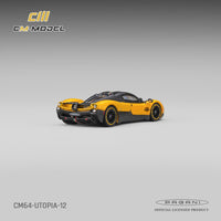 (PRE-ORDER) Pagani Utopia Giallo Ginevra CM Model 1/64 CM64-UTOPIA-12