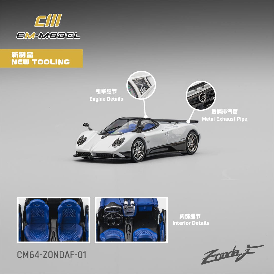 Pagani Zonda F Pearl White CM64 ZondaF 01 | Hanz Driven