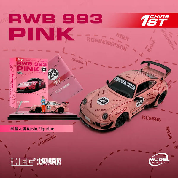 Porsche 911 993 RWB Pink HEC 2026 Event Special Edition ModelModel 1:64 MM64-RWB993-HEC2026