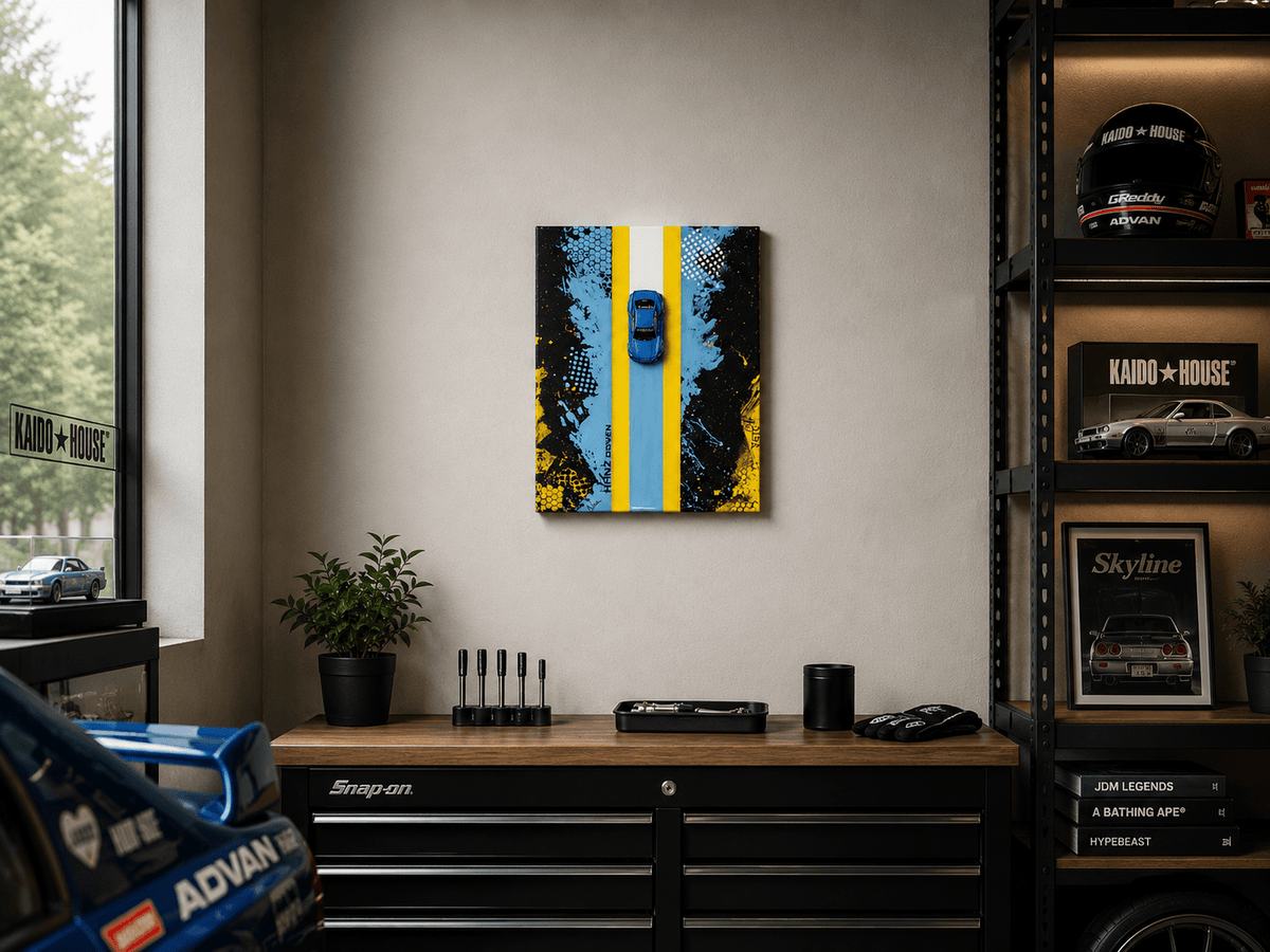 Hanz Driven skyline kaido house automotive wallart