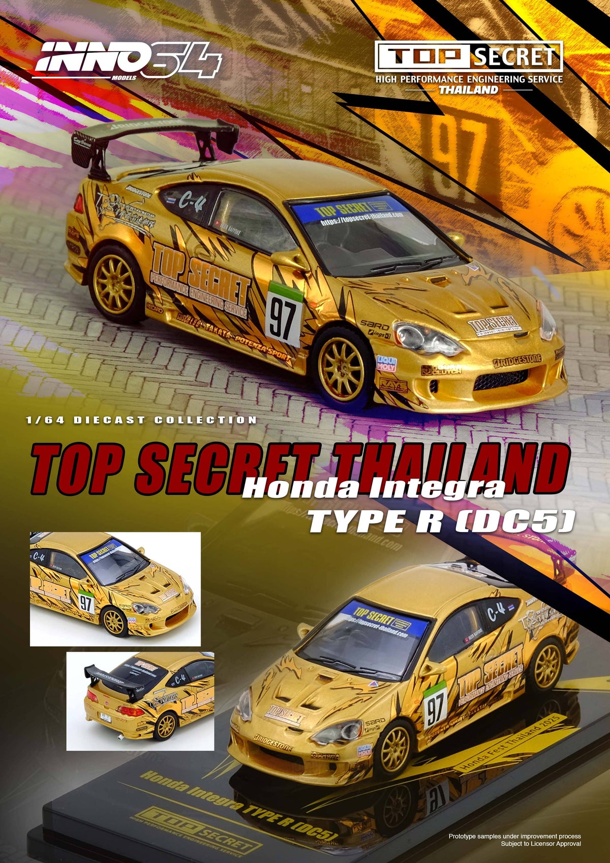  Honda Integra Type R DC5 Top Secret Thailand Honda Fest Thailand 2025 Inno64