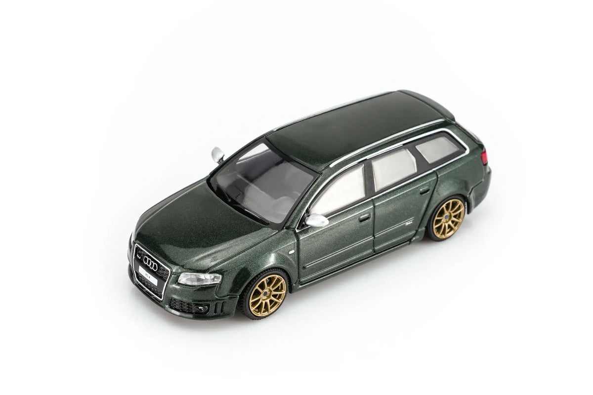 (PRE-ORDER) Audi RS4 B7 2005 Deep Green Pearl Motorhelix 1/64 M68307