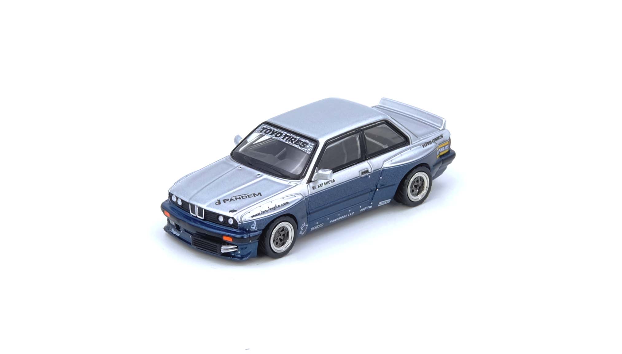 BMW E30 M3 Silver Blue Inno64 1/64 scale – Hanz Driven