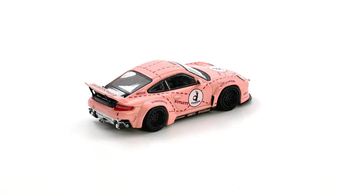 Porsche 911 997 Pandem Pink Pig Inno64 1/64 scale