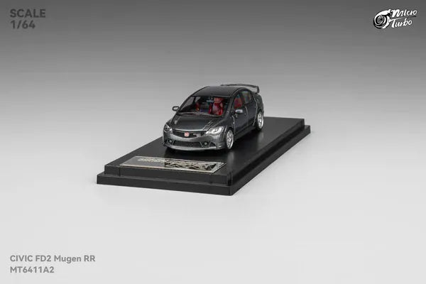  Custom FD2 MUGEN RR - Metallic Grey - MicroTurbo - 1/64