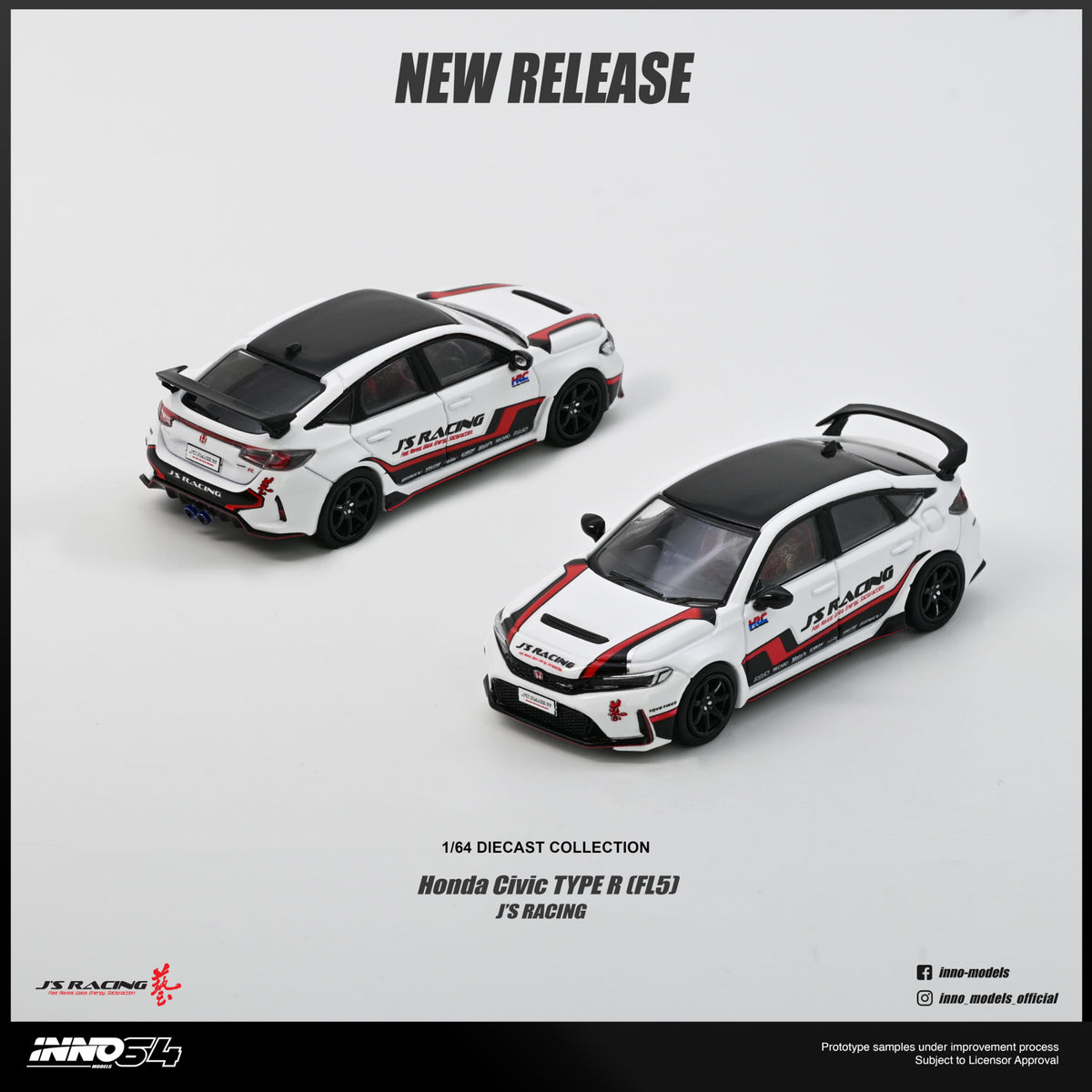 Honda Civic FL5 J's Racing Inno64 1/64 scale
