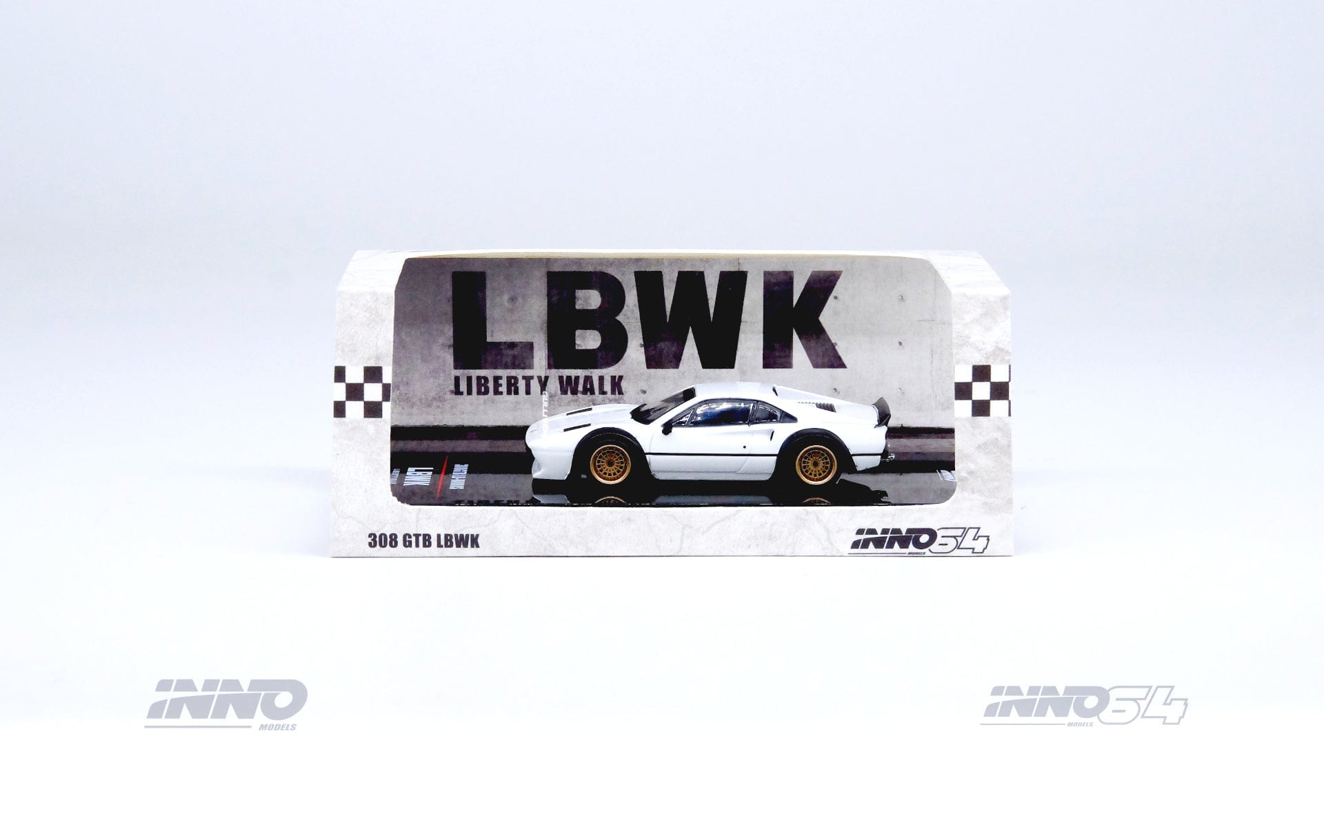 Ferrari 308 GTB Liberty Walk White Inno64 1/64 scale – Hanz Driven