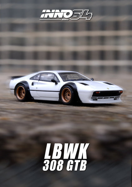 Liberty Walk 308 GTB 1/64 ミニカー Ferrari 308 GTB Liberty Walk White Inno64 1/64 scale – Hanz Driven
