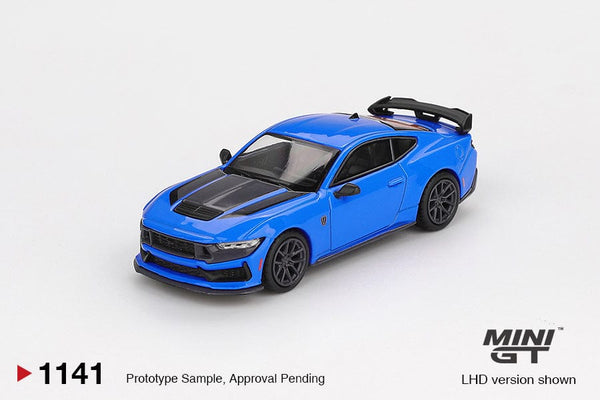 2024 Ford Mustang Dark Horse Grabber Blue Mini GT 1:64