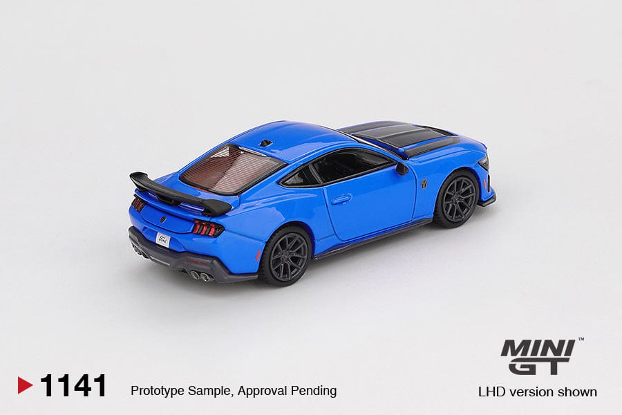 Pre-order) 2024 Ford Mustang Dark Horse Grabber Blue Mini GT 1:64