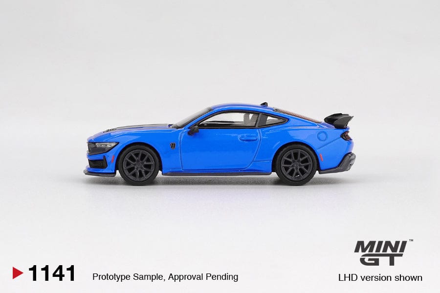 Pre-order) 2024 Ford Mustang Dark Horse Grabber Blue Mini GT 1:64