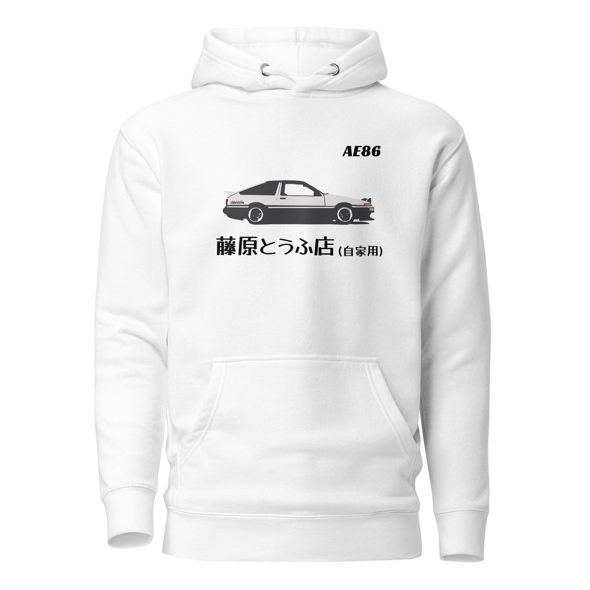 Fujiwara Tofu Shop AE86 Hoodie White – Hanz Driven