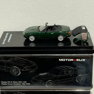Mazda MX-5 Miata Green Motorhelix 1/64 Scale M60205L